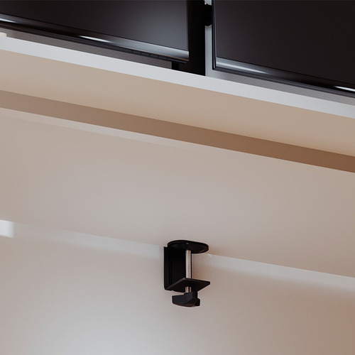 Klipxtreme Kmm-510 Soporte Doble Monitor Regleta Puertos Usb
