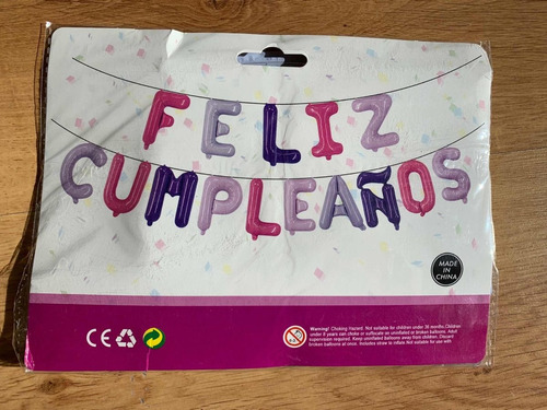 Globos Metalizados Feliz Cumpleaños Rosa Gold / Silver Deco
