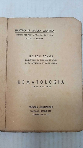 Livro Hematologia - Temas Modernos