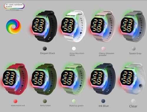 Caja De Embalaje: Moderno Reloj Deportivo Digital Led A1