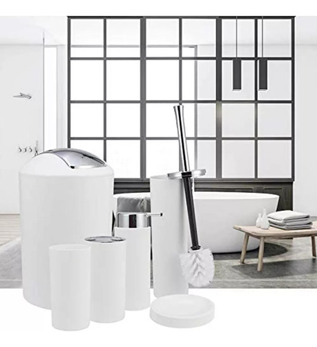 Set De Accesorios De Baño De 6 Piezas: Vaso, Soporte Para