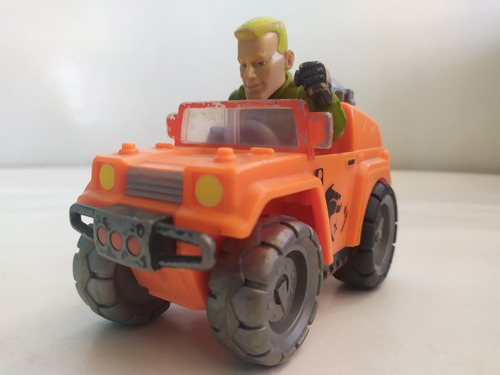 Gi Joe Rapid Rollers Duke Jeep Naranja 14cm 2008 