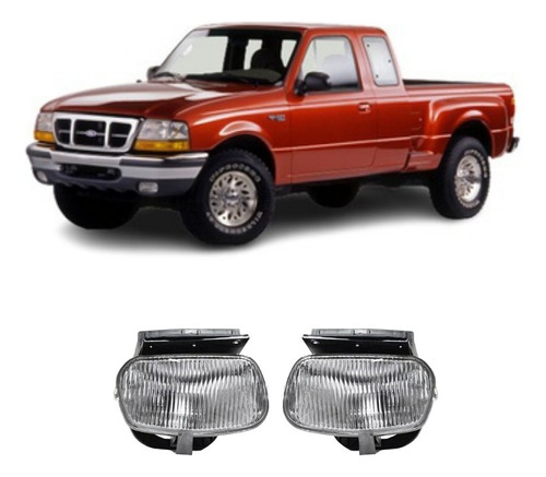 Par Juego Faros Niebla Ford Ranger 98-00  Tyc Calidad 