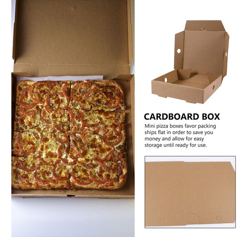 Minicaja De Pizza, Caja De Regalo For Pizza, 25 Unidades