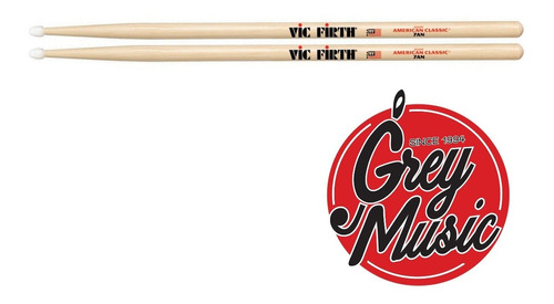 Palillos Vic Firth 7an Punta Nylon American Classic Hickory