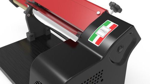 Cilindro Eletrico Massa Pão Pizza 110v Preto Com Vemelho