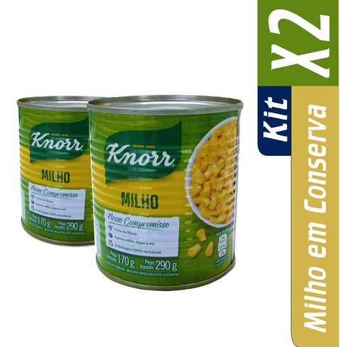 Kit 2 Milhos Tradicionais Knorr 170g 7891150058903