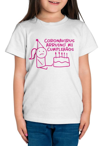 Imagen 2 de 4 de Playera Coronaviru5 Arruino Mi Cumpleaños. Ruined Birthday