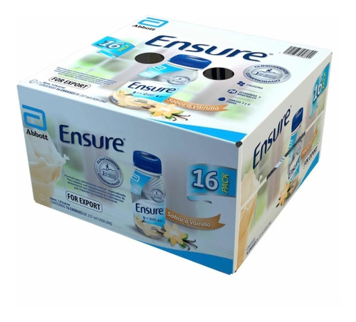 Ensure Para Adultos Sabor Vanilla Caja De 16 Botellas 237m