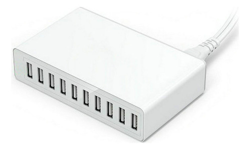 Estación De Cargador Usb Múltiple De 60 W Carga Rápida 10