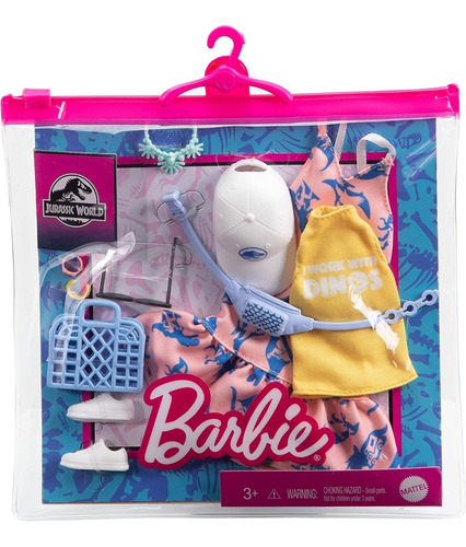 Imagem 1 de 4 de Barbie Fashion Pack 2022 Jurassic World Roxy Vestido Boné 