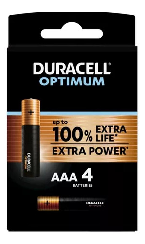 Duracell Optimum Aaa X4 - Pilas Alcalinas + Duración