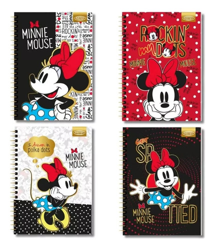 Pack 2 Cuadernos Triple Carta Disney 150 Hojas Minnie Dots