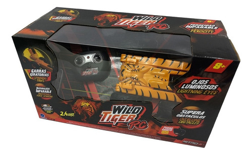 Vehículo A Control Remoto Unisex Nitro X Wlid Tiger Color Amarillo Personaje WILD TIGER