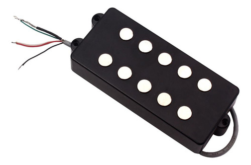 5 Cuerdas Double Coil Pickup Guitar Pickup Bridge Negro