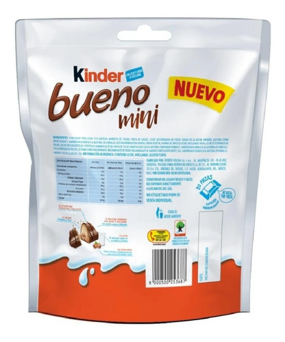 Chocolate Kinder Bueno Mini 108 Gr
