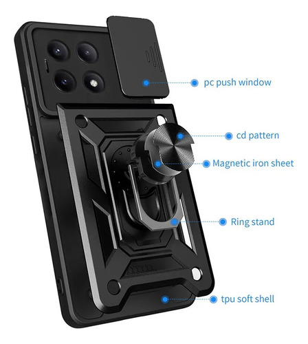 Funda Rígida Para Cadera Slide Cover Stand Para Xiaomi