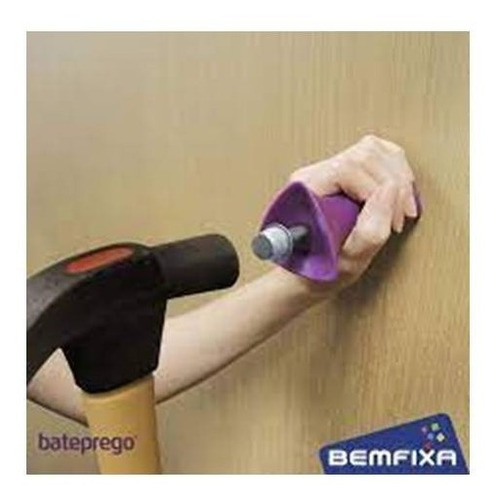 Imagem 4 de 5 de Bate Prego Bemfixa C/ Ganchos Pregos Arruelas E Protetores