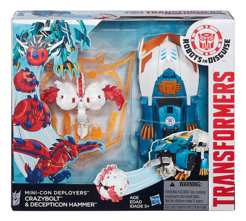 Transformers Rid Minicon Deployers - Crazybolt & Decepticon