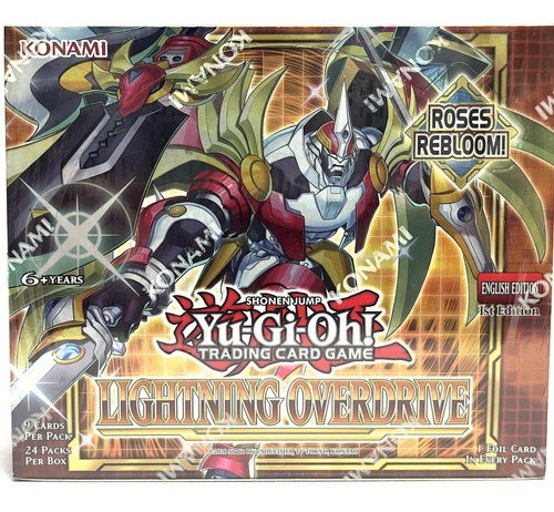 Yu Gi Oh Lightning Overdrive Caja 24 Sobres Ingles