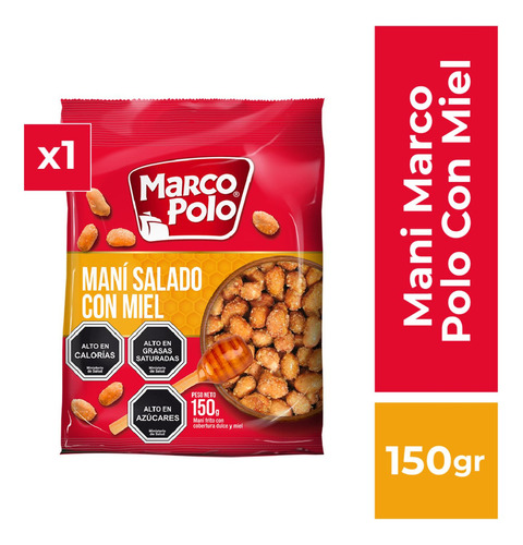 Maní Salado Marco Polo Con Miel 150 G