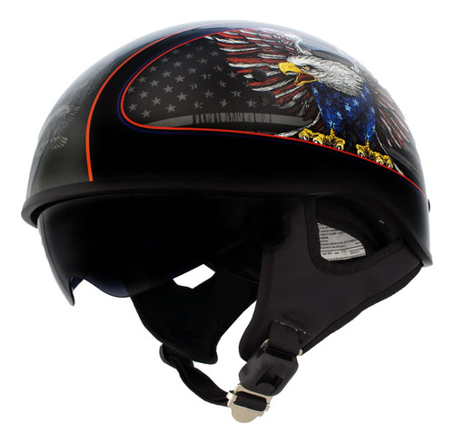 Hot Leathers Hld1037 - Casco Unisex Con Visera Tintada Despl