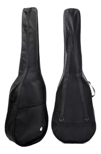 Capa Simples Nylon P/ Violão Kids - Infantil 1/2 (n4)- Preto