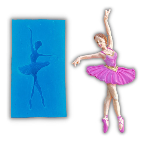 Molde De Silicona Bailarina De Ballet, Ideal Fondant, Porce