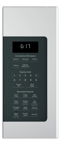 Microondas 1.7 Cu.ft. Nuevo Negro Inoxidable Ge Appliances