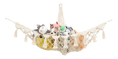 Imagen 1 de 7 de Hamaca De Juguete Peluche Para Colgar Esquinero De Macrame