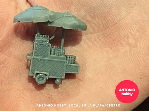 Adorno Ferromodelismo Kiosco De Calle Food Tracks Ho 1/87