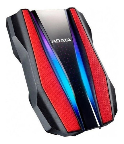 Imagen 2 de 3 de Disco duro externo Adata AHD770G-1TU32G1 1TB rojo