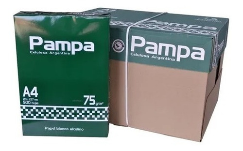 Imagen 3 de 4 de Resma A4 Pampa 75gr Papel Blanco 500 Hojas