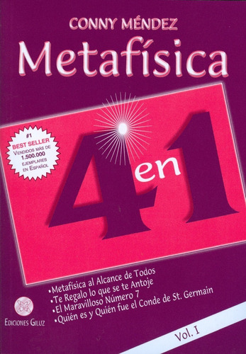 METAFÍSICA 4 EN 1 VOL 1 -, de MENDEZ CONNY. Editorial Continente, tapa blanda en español, 1977