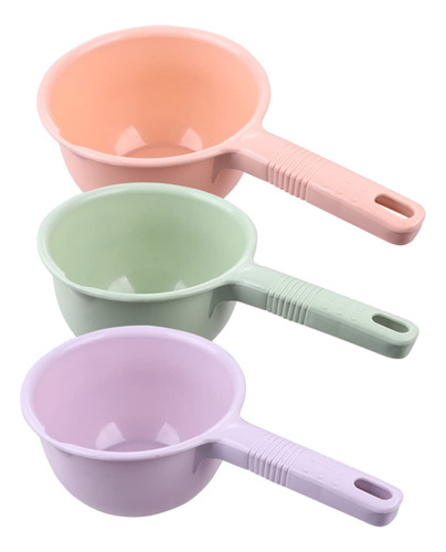 Upkoch Cucharon Agua Plastico: 3 Pieza Ducha Cubeta Baño