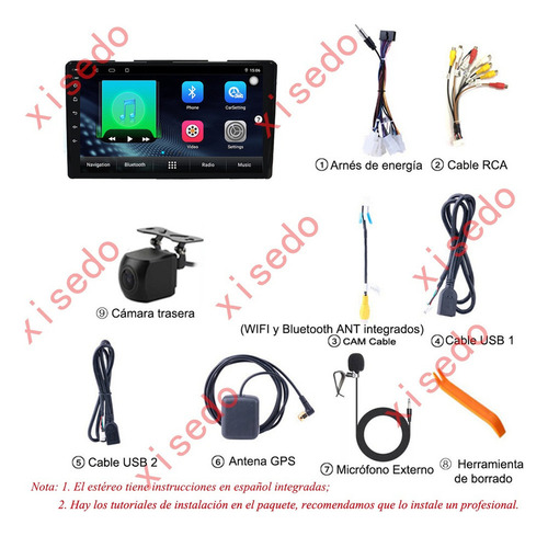 Z0k Estéreo Toyota Tacoma 2016-2022 Android Carplay Gps