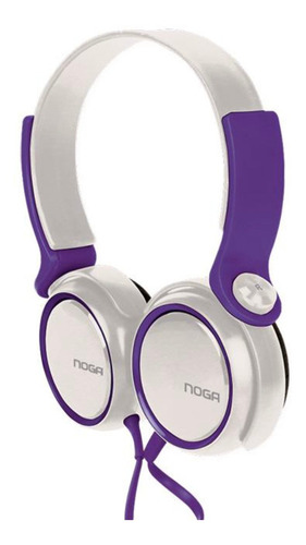 Auriculares gamer Noga NG-904 blanco y violeta