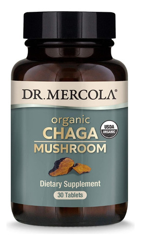 Suplemento Orgánico De Hongos Chaga 30 Tabletas Dr Mercola