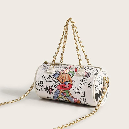 Cartera Pequeña Con Diseño De Grafiti