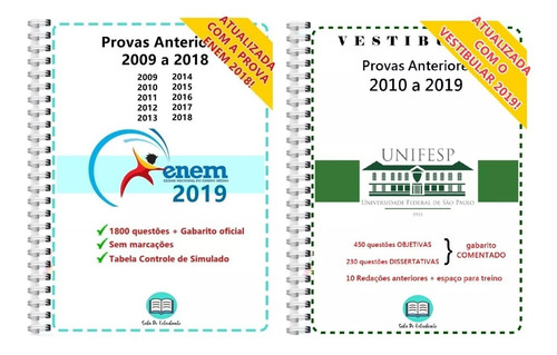 Kit Unifesp Vestibular Misto Unifesp + Enem