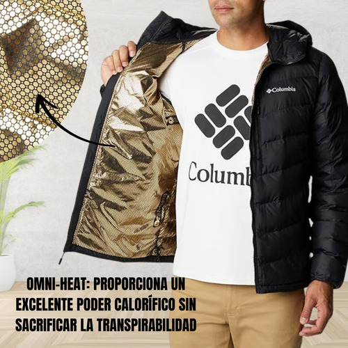 Campera Columbia Hombre Con Capucha Térmica Labyrinth Loop