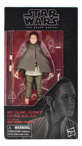 Star Wars Rey Jedi Island Figura 18cm Black Series Hasbro Cd