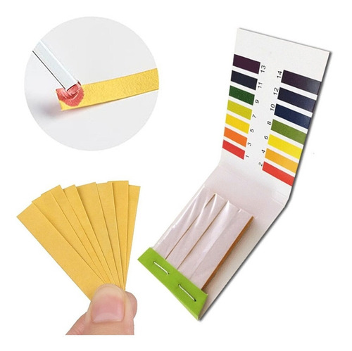 Imagen 7 de 10 de Papel Tornasol Medidor De Ph Paquete De 80 Tiras
