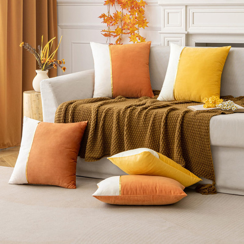 Anroduo Paquete De 2 Fundas De Almohada Decorativas De Terci