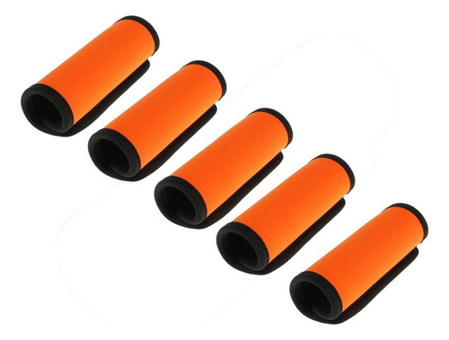 5x Fluorescent Orange Neoprene Strap Wrap