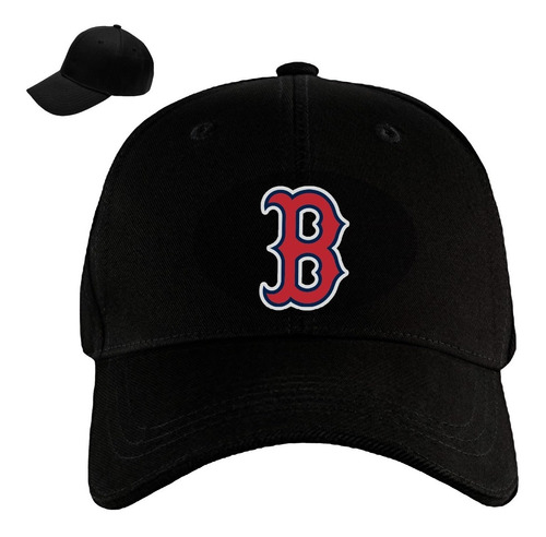 Gorra Dril Cerrada Boston Red Sox Baseball Logo Equipo B Pht