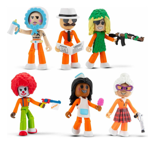 Pack 6 Figuras Roblox Dev Series 2023 Ítem Virtual Jailbreak