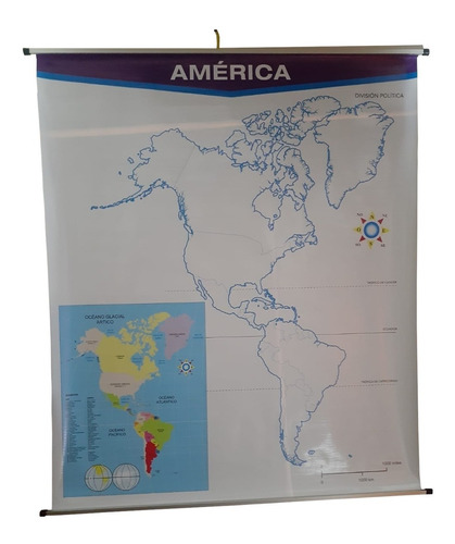 Plumoagua Mapa Gigante América 