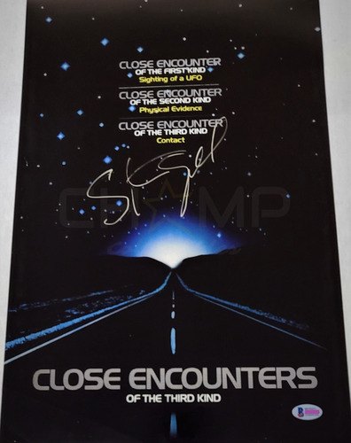 Autografo Steven Spielberg Encuentros Cercanos Firmado E.t.