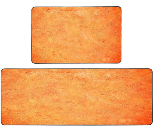 Tomwish Alfombra Cocina Pintura Color Naranja Para Pared 17